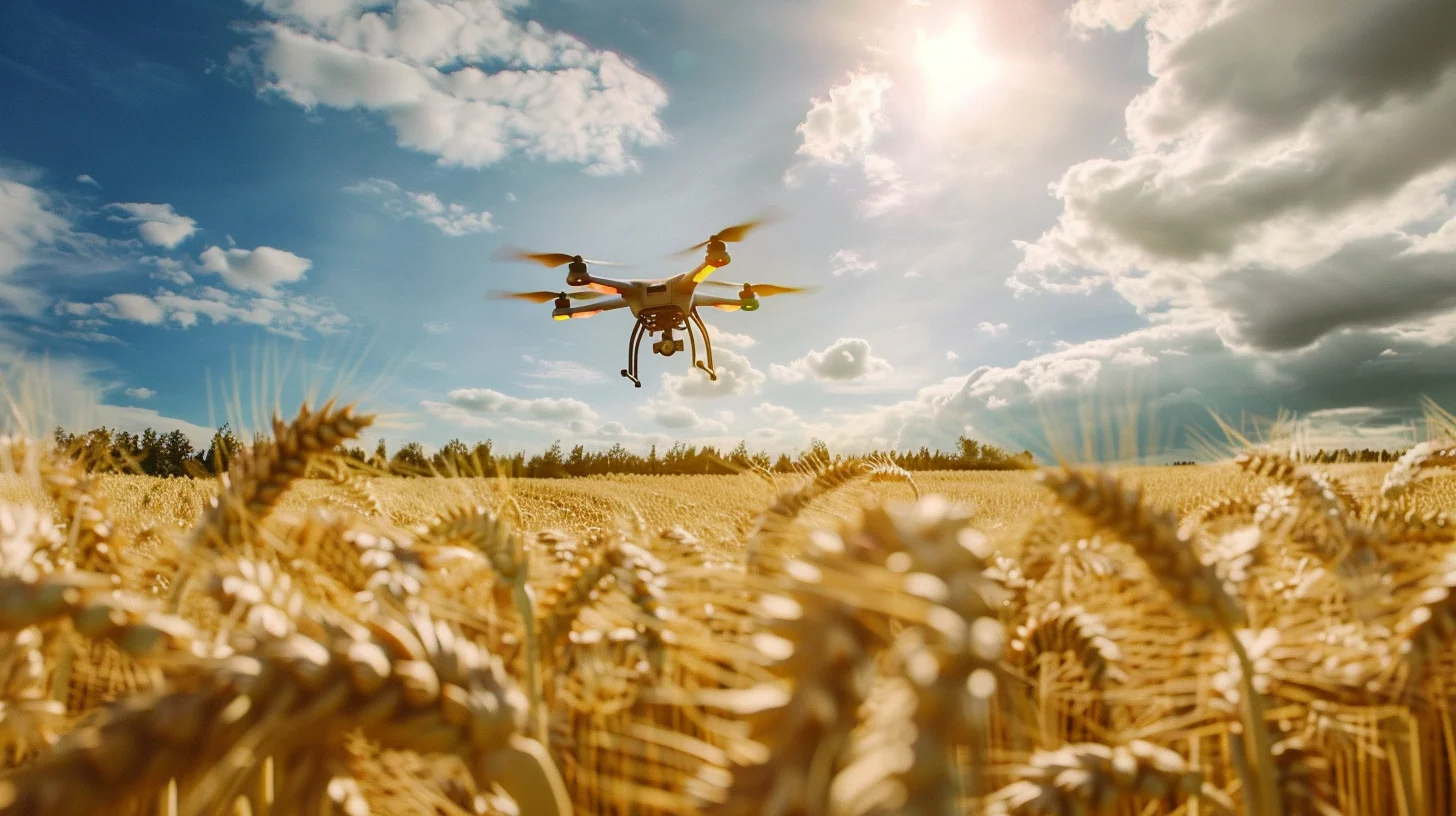 300000 drones traitent  500 millions d’hectares de terres agricoles