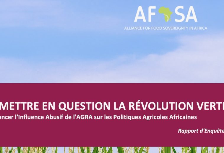 AFSA : Remettre en question la Révolution verte