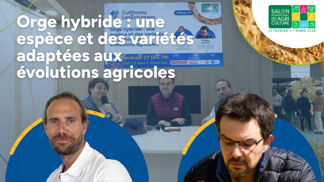 Orge hybride & climat : la génétique au service de la résilience | SIA 2026