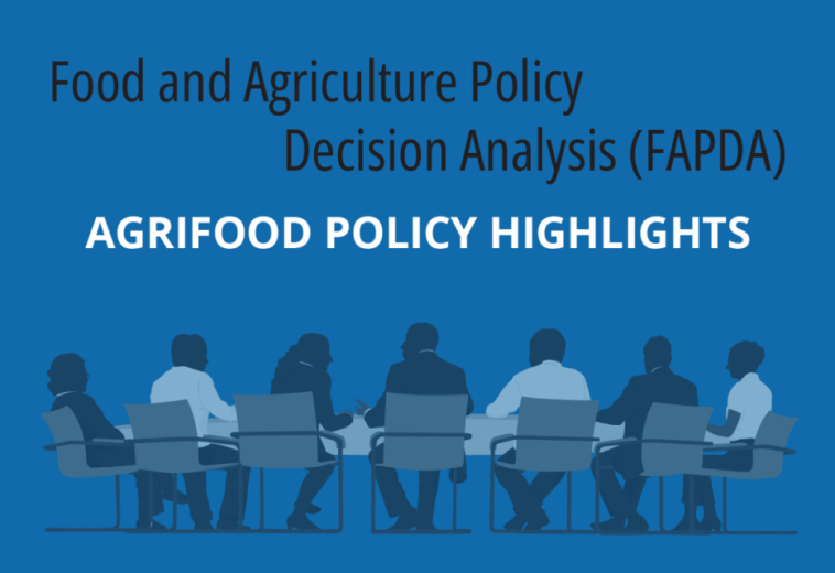 FAO : Points saillants des politiques agroalimentaires